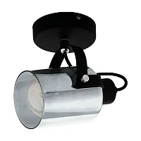 Бра Berregas 99052 Eglo серый чёрный 1 лампа, основание чёрное в стиле современный 